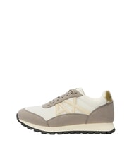 ARMANI EXCHANGE DROP MICROSUEDE Sneaker mit seitlichem Logo - Damenschuhe