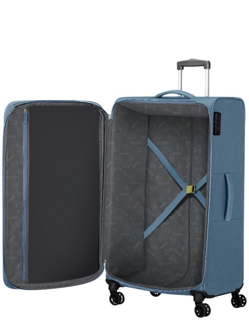 AIR WAVE Mittlerer Trolley, ausziehbar Kronenblau/Limette - Halbharte Trolleys