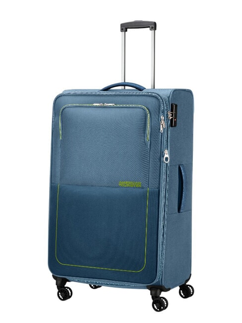 AIR WAVE Kabinen- + Mittel- + Gro&szlig;-Trolley-Set Kronenblau/Limette - Trolleyset