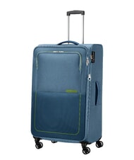 AMERICAN TOURISTER AIR WAVE Kabinen- + Mittel- + Gro&szlig;-Trolley-Set Kronenblau/Limette - Trolleyset - 3