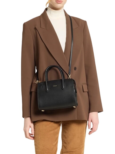 GARDENIA Handtasche mit Schulterriemen Schwarz - Damentaschen