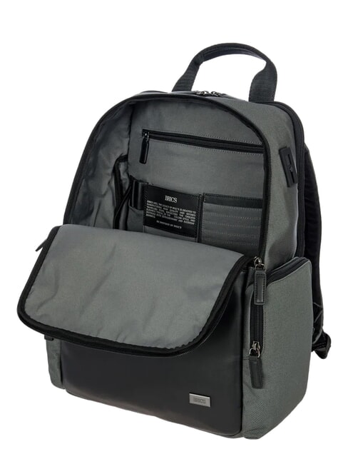 MONZA 15-Zoll-Laptop-Rucksack, erweiterbar grau schwarz - PC-Rucks&auml;cke