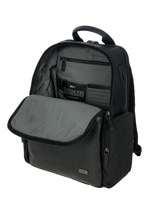 MONZA 15-Zoll-Laptop-Rucksack, erweiterbar Schwarz Schwarz - PC-Rucks&auml;cke