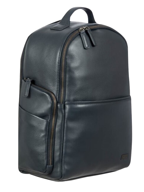 TORINO 15 "Laptop-Rucksack aus Leder Marine - PC-Rucks&auml;cke
