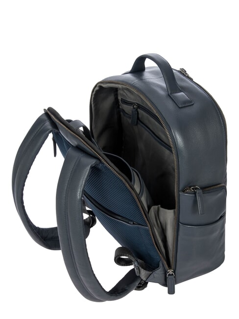 TORINO 15 "Laptop-Rucksack aus Leder Marine - PC-Rucks&auml;cke