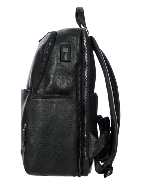 TORINO 15-Zoll-Laptop-Rucksack aus Leder Schwarz - PC-Rucks&auml;cke
