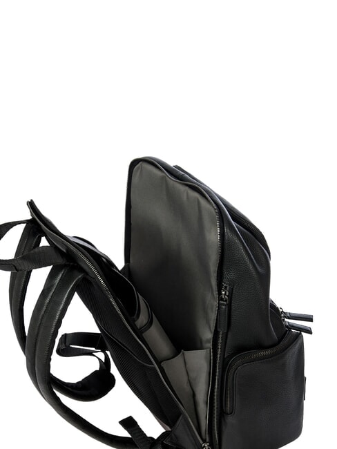 TORINO 15-Zoll-Laptop-Rucksack aus Leder Schwarz - PC-Rucks&auml;cke