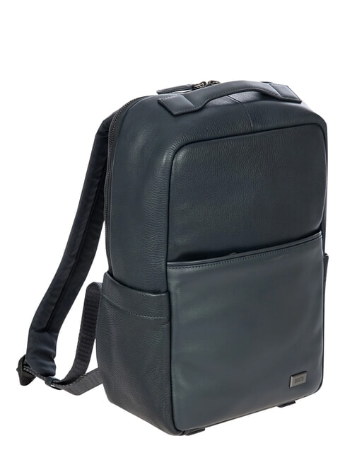 TORINO 14-Zoll-Laptop-Rucksack aus Leder Marine - PC-Rucks&auml;cke
