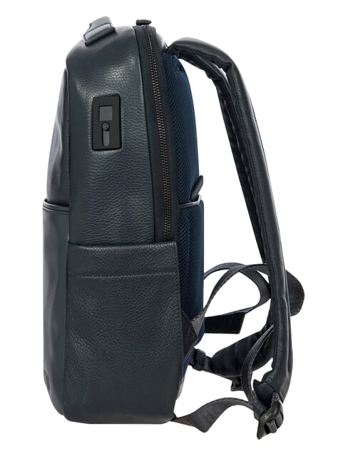 TORINO 14-Zoll-Laptop-Rucksack aus Leder Marine - PC-Rucks&auml;cke