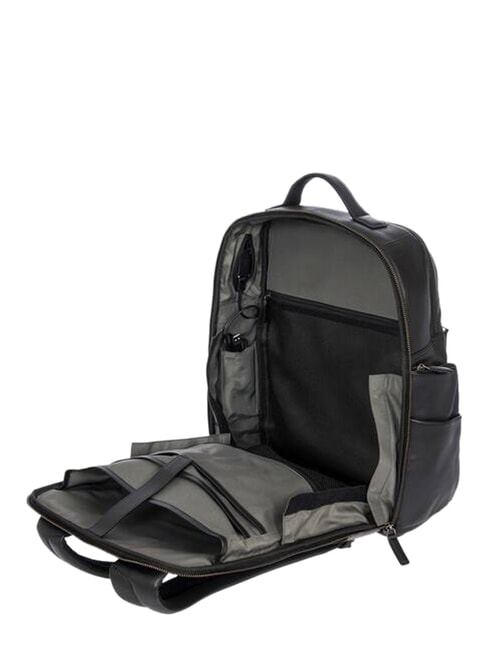 TORINO 15,6-Zoll-Laptop-Rucksack aus Leder Schwarz - PC-Rucks&auml;cke