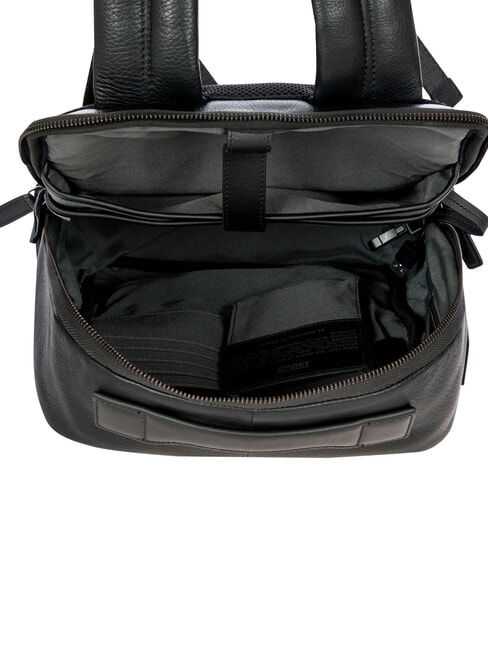 TORINO 14-Zoll-Laptop-Rucksack aus Leder Schwarz - PC-Rucks&auml;cke