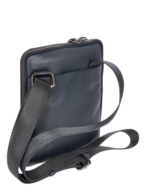 TORINO Flache Ledertasche Marine - Umh&auml;ngetaschen Herren