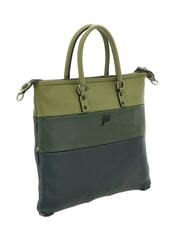 GABS G3 PLUS L-f&ouml;rmige, wandelbare Einkaufstasche aus Leder Petersilie/Olivenbl&auml;tter/Tanne - Damentaschen - 2