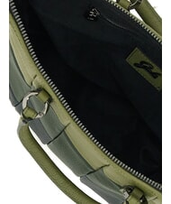 GABS G3 PLUS L-f&ouml;rmige, wandelbare Einkaufstasche aus Leder Petersilie/Olivenbl&auml;tter/Tanne - Damentaschen - 4
