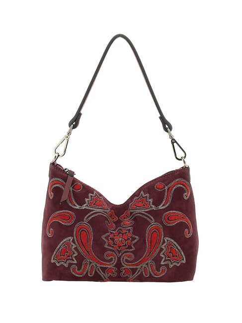 FILIPPA M Schultertasche mit Schulterriemen aus Leder Chianti - Damentaschen