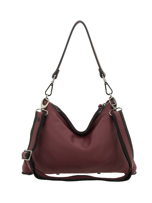 FILIPPA M Schultertasche mit Schulterriemen aus Leder Chianti - Damentaschen