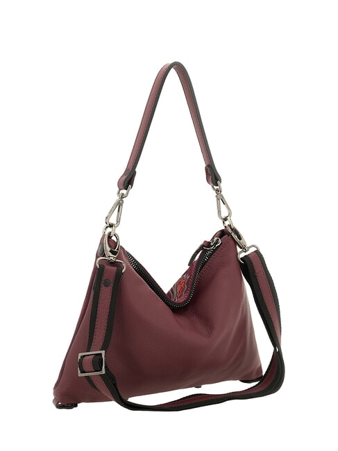 FILIPPA M Schultertasche mit Schulterriemen aus Leder Chianti - Damentaschen