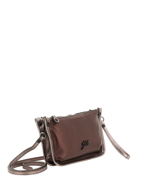 BELLA Mini-Schultertasche aus Leder verbrannter Kamm - Damentaschen