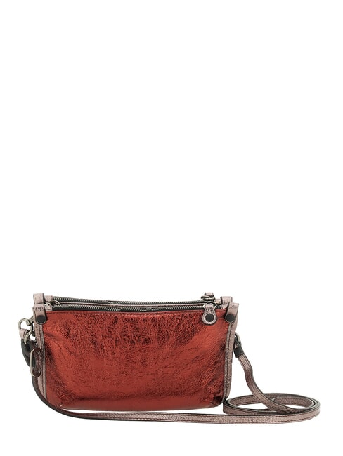 BELLA Mini-Schultertasche aus Leder verbrannter Kamm - Damentaschen