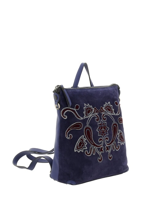 LOLITA Lederrucksack Violettblau - Damentaschen