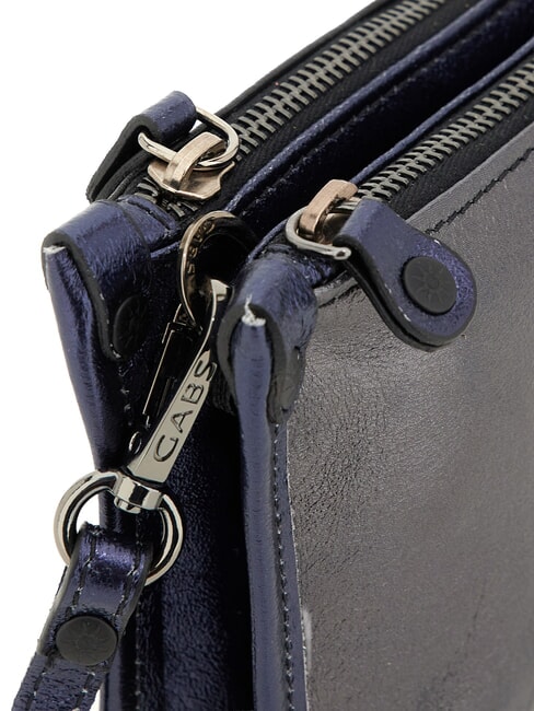 BELLA Mini-Schultertasche aus Leder Kohlekombine. - Damentaschen