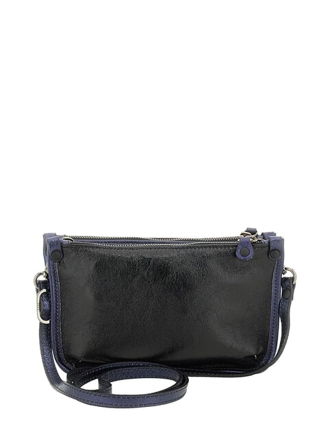 BELLA Mini-Schultertasche aus Leder Kohlekombine. - Damentaschen