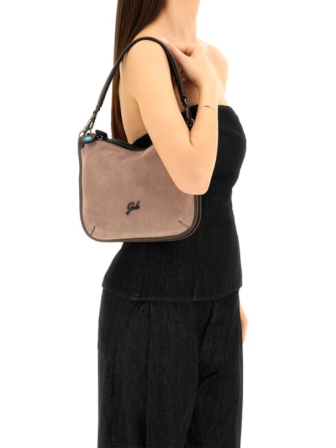 ARIANA Schultertasche mit Schulterriemen aus Leder balsamische T&ouml;ne - Damentaschen