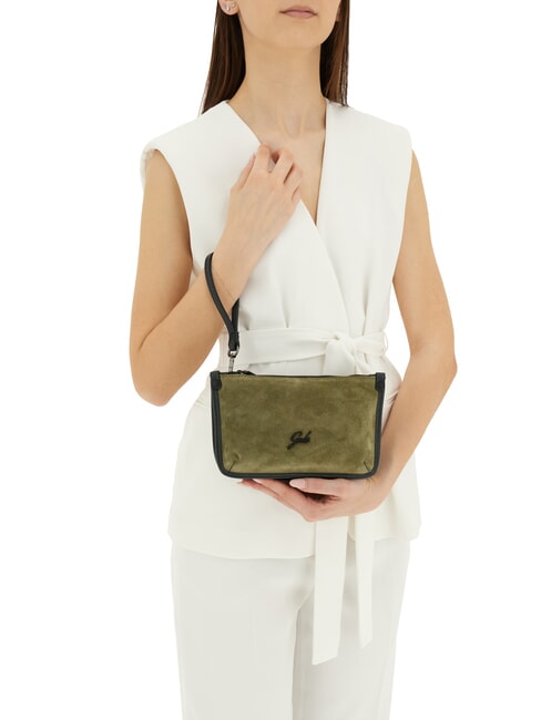 BELLA Mini-Schultertasche aus Leder Petersilient&ouml;ne - Damentaschen