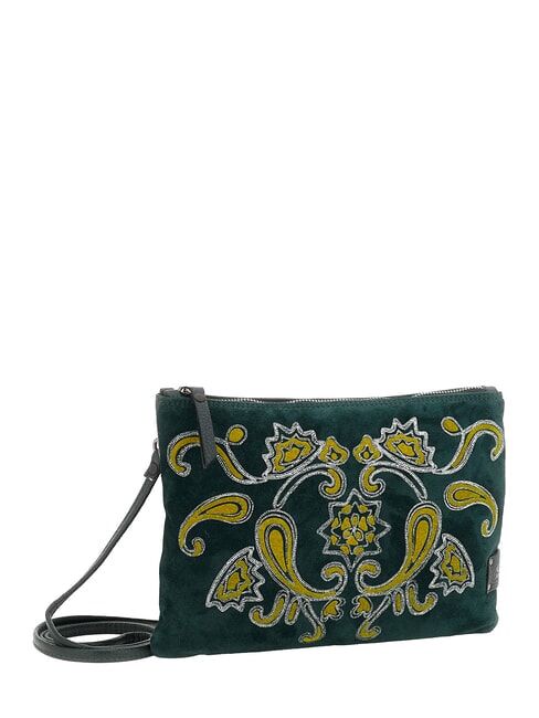 BEYONCE Clutch mit Schulterriemen aus Leder Tanne - Damentaschen