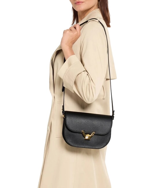 DEW Mini-Schultertasche Schwarz - Damentaschen