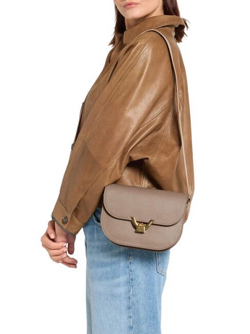 DEW Mini-Schultertasche warmes Taupe - Damentaschen