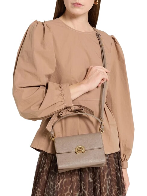 BINXIE Mini-Handtasche mit Schulterriemen warmes Taupe - Damentaschen