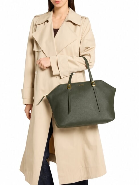 CHERRY Schultertasche, Leder Algen - Damentaschen