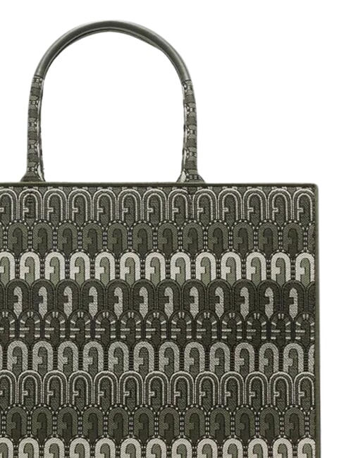 OPPORTUNITY L Tragetasche aus recyceltem Jacquard Kaktust&ouml;ne - Damentaschen