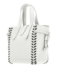 FURLA NET Mini-Handtasche mit Schulterriemen Marshmallow + schwarz - Damentaschen - 4