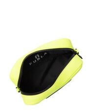 FURLA IRIS Mini-Handtasche mit Schulterriemen fluoreszierendes Gelb + Schwarz - Damentaschen - 6