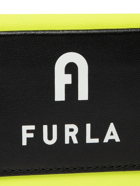IRIS Mini-Handtasche mit Schulterriemen fluoreszierendes Gelb + Schwarz - Damentaschen