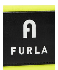 FURLA IRIS Mini-Handtasche mit Schulterriemen fluoreszierendes Gelb + Schwarz - Damentaschen - 7
