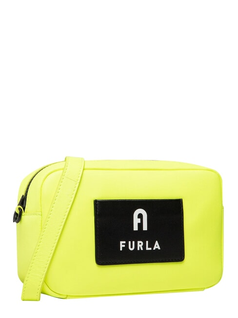 IRIS Mini-Handtasche mit Schulterriemen fluoreszierendes Gelb + Schwarz - Damentaschen