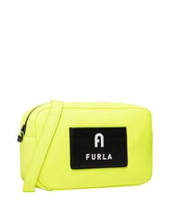 FURLA IRIS Mini-Handtasche mit Schulterriemen fluoreszierendes Gelb + Schwarz - Damentaschen - 5