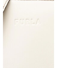 FURLA MIASTELLA Handtasche mit Schultergurt wei&szlig;e Baumwolle - Damentaschen - 7