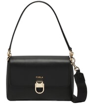 FURLA CIRCE Schultertasche, Leder Schwarz - Damentaschen - 3