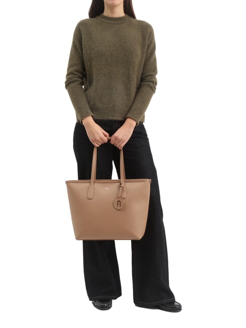 CLASSIC Shopper-Tasche aus Leder mit Andromeda-Print W&uuml;ste - Damentaschen