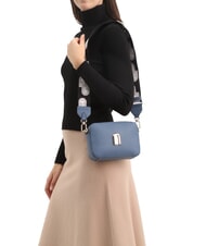 FURLA GARDENIA Kameratasche aus Leder mit Keria-Print Denim + Eist&ouml;ne - Damentaschen - 6