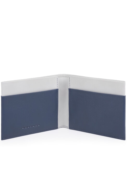 URBAN Ledergeldb&ouml;rse BLAU GRAU - Brieftaschen Herren