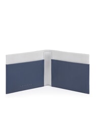 PIQUADRO URBAN Ledergeldb&ouml;rse BLAU GRAU - Brieftaschen Herren - 2