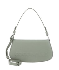 COCCINELLE MYRTHA MAXI LOG Schultertasche aus Leder mit Schulterriemen Gr&uuml;n - Damentaschen - 3