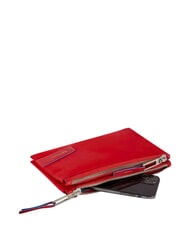 PIQUADRO PQ-RY Clutch aus recyceltem Stoff ROT - Damentaschen - 2