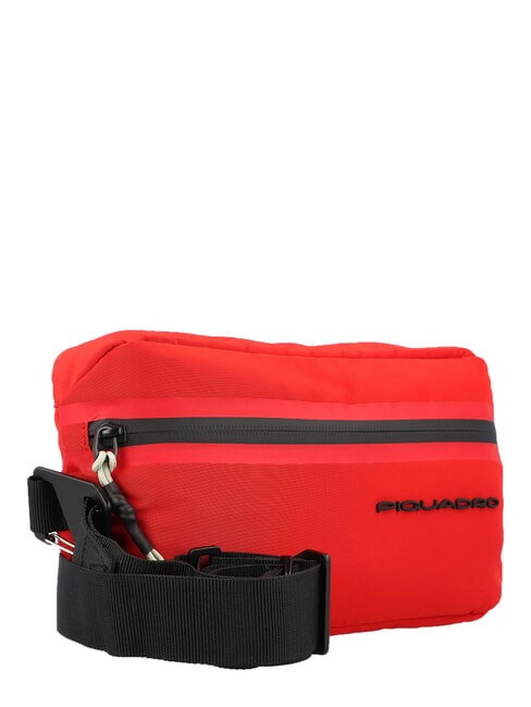 PQ-MODULAR G&uuml;rteltasche aus recyceltem Stoff ROT - H&uuml;fttaschen