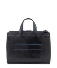 PIQUADRO B2 REVAMP 14-Zoll-Laptop-Aktentasche aus Leder Blau - Arbeitstaschen - 3